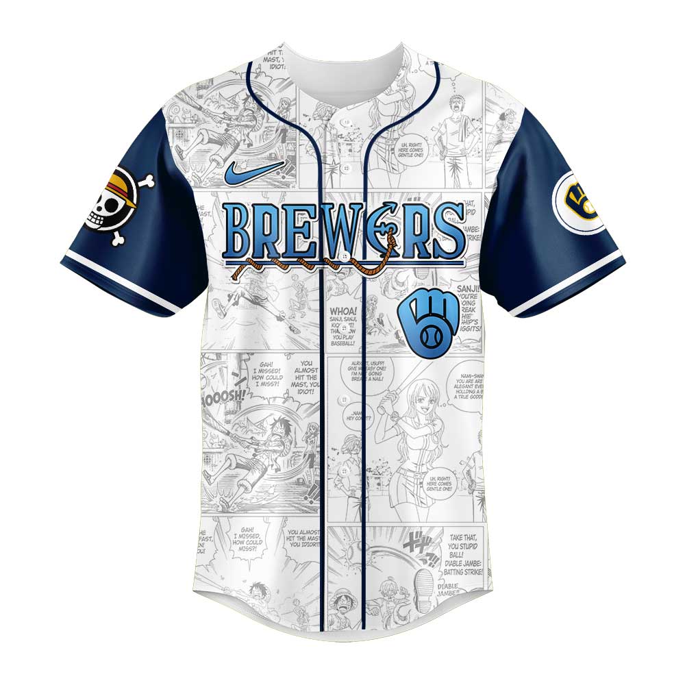 Limited Edition Milwaukee Brewers One Piece Night Game Jersey