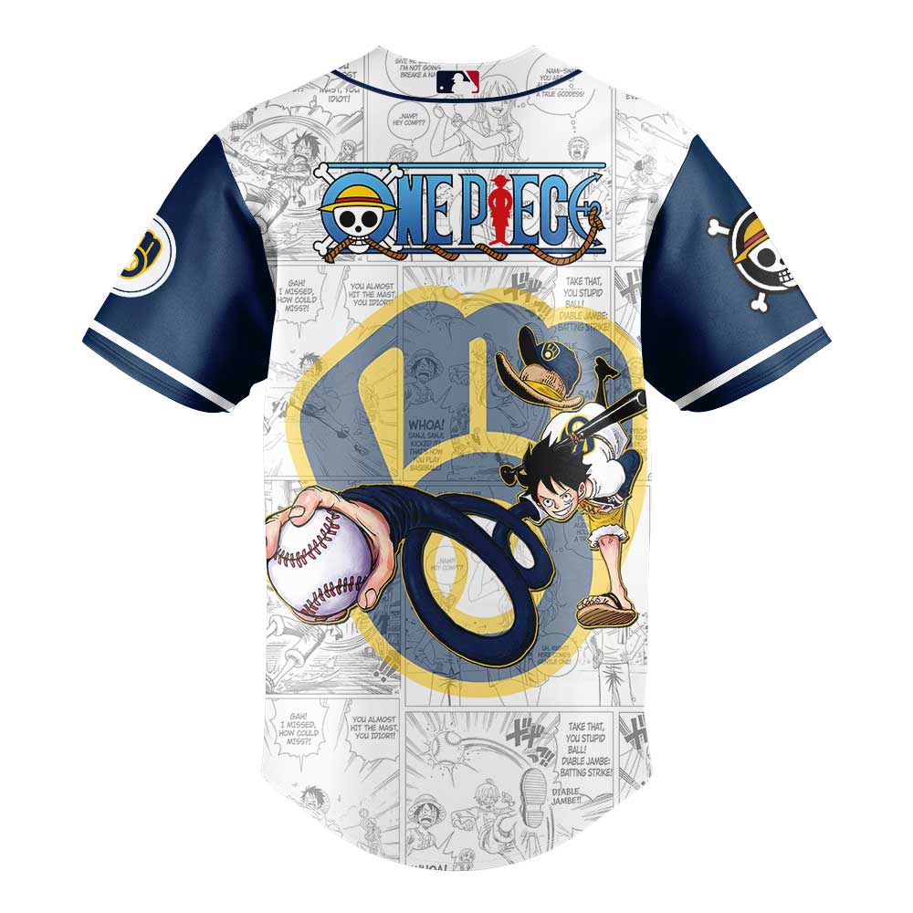Limited Edition Milwaukee Brewers One Piece Night Game Jersey