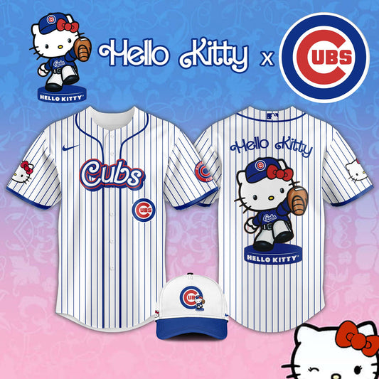 Chicago Cubs MLB x Hello Kitty Night Jersey Editions Limited