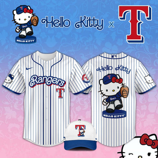 Texas Rangers MLB x Hello Kitty Night Jersey Editions Limited