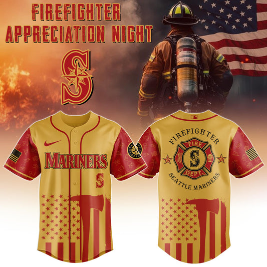 Seattle Mariners  MLB x Firefighter Appreciation Night Special Edition Jersey 2025
