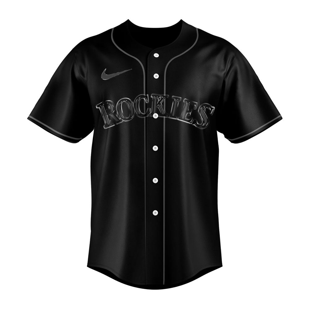 Limited Edition Colorado Rockies Back In Black Jersey