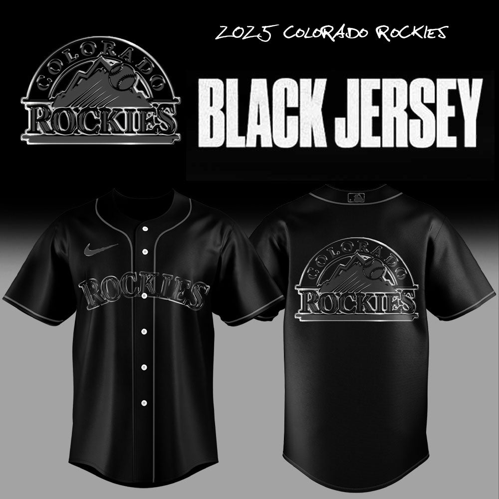 Limited Edition Colorado Rockies Back In Black Jersey