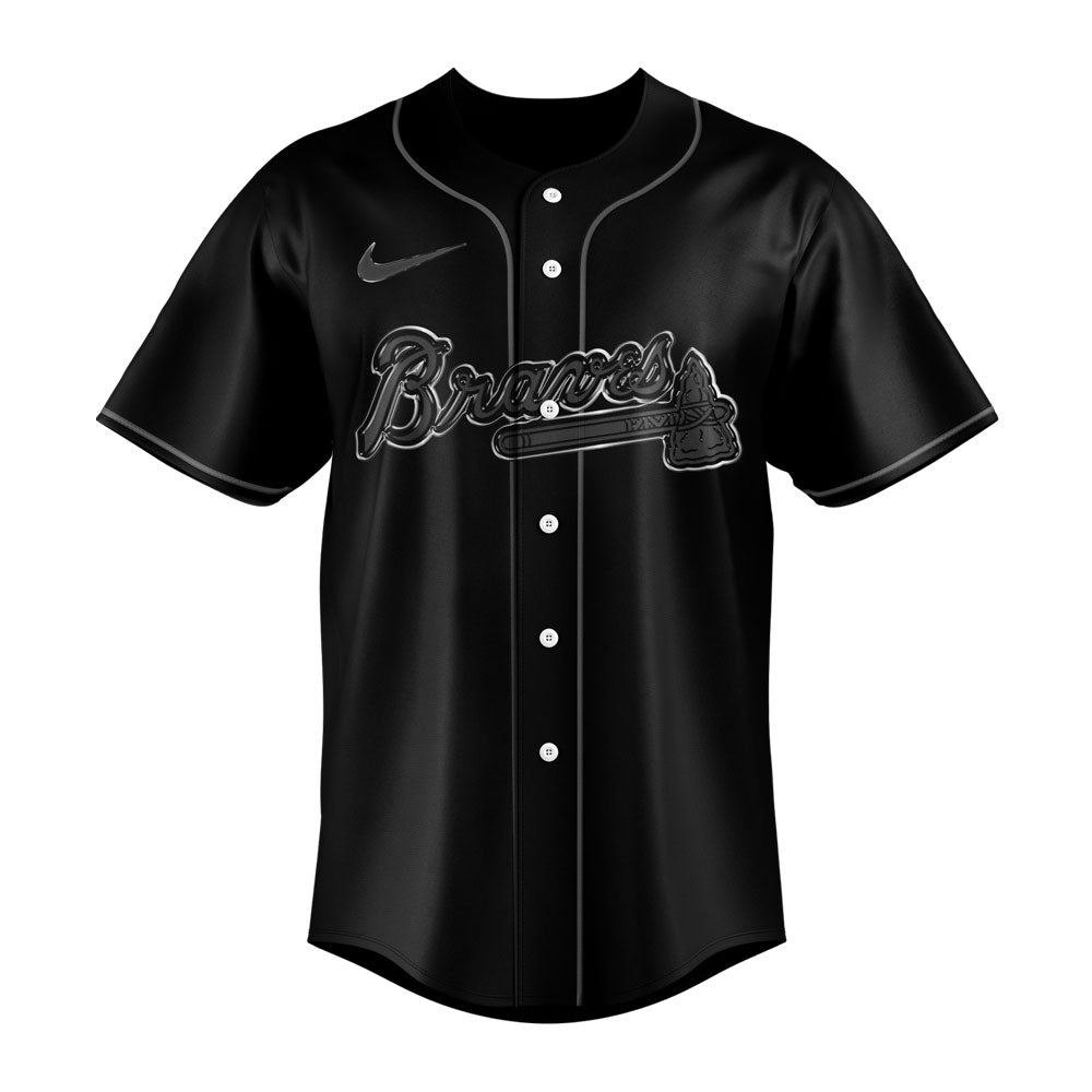 Limited Edition Atlanta Braves Back In Black Jersey