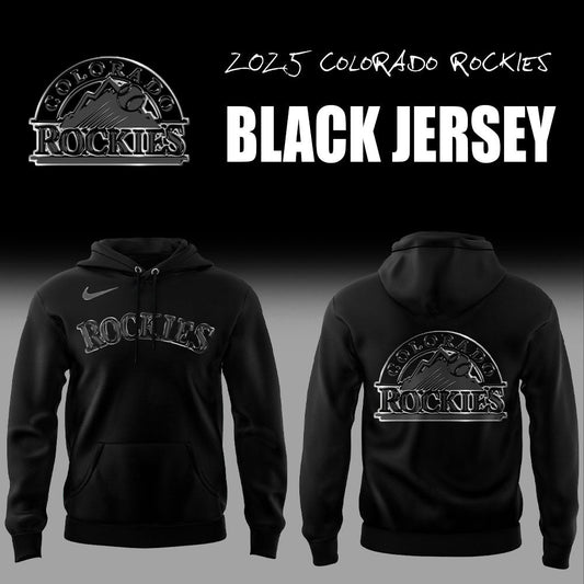 Limited Edition Colorado Rockies Back In Black Hoodie