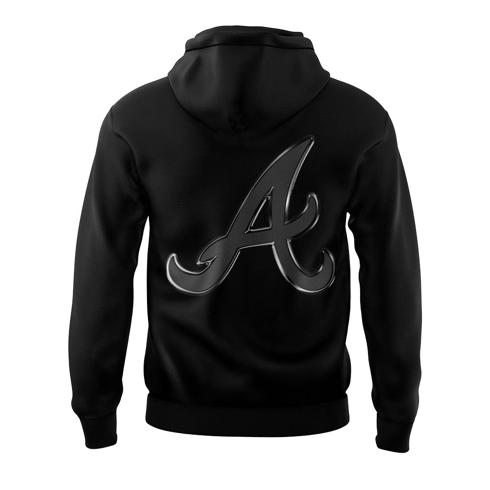 Limited Edition Atlanta Braves Back In Black Hoodie