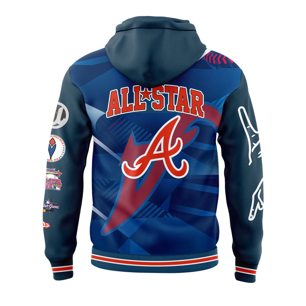 Limited Edition Atlanta Braves Peace up, A-Town Down Hoodie