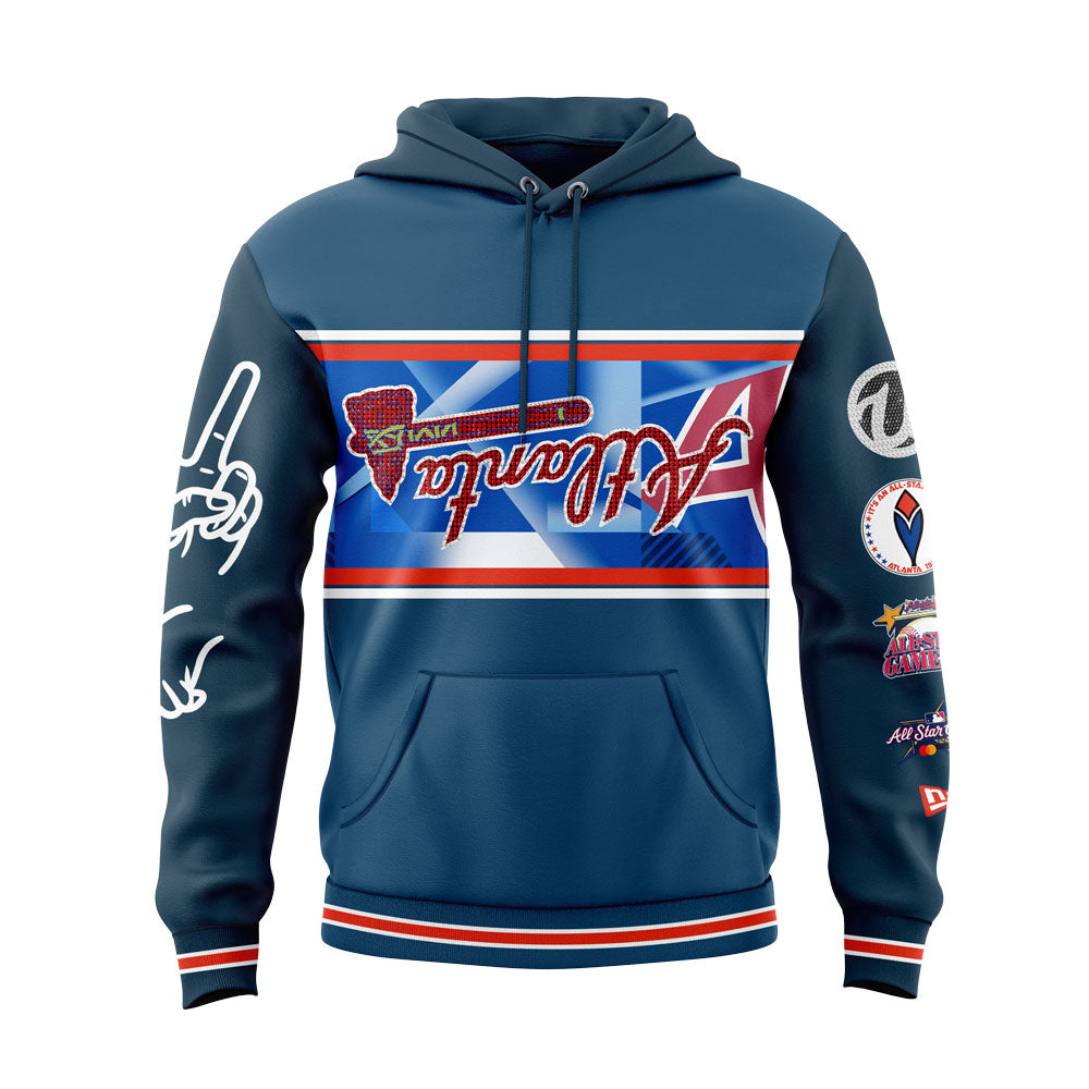 Limited Edition Atlanta Braves Peace up, A-Town Down Hoodie