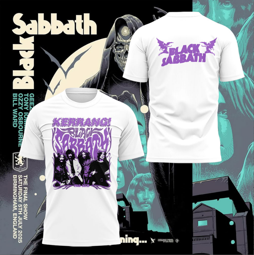 Limited Edition Thank You For The Memories” Ozzy Osbourne White Shirt