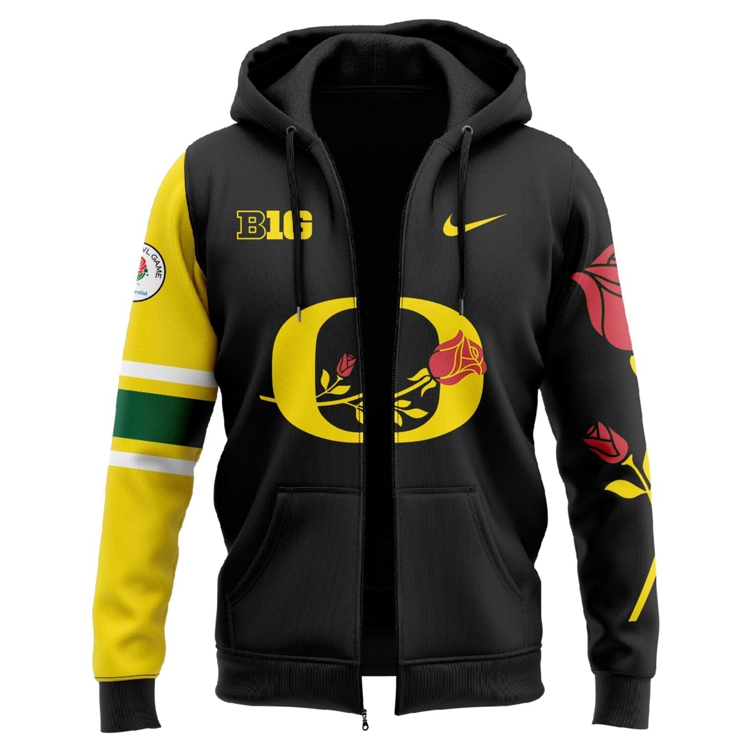 Oregon Ducks Rose Bowl Game Limited Zip Hoodie