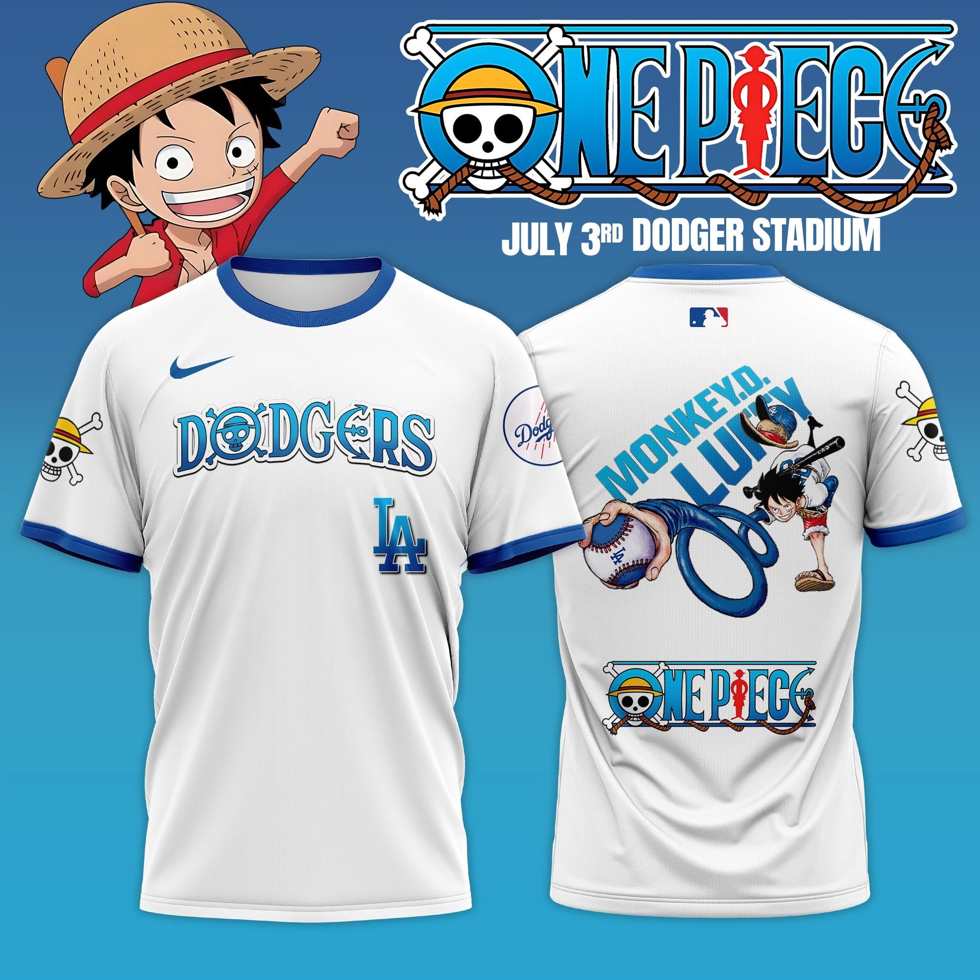 _ONE PIECE Night with the Los Angeles tshirt