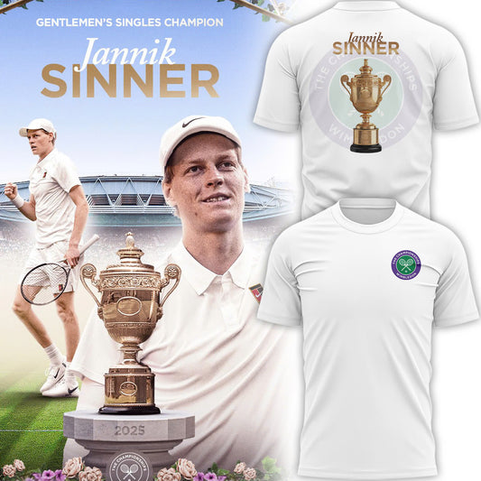Special Jannik Sinner Wimbledon Championships 25 T-Shirt