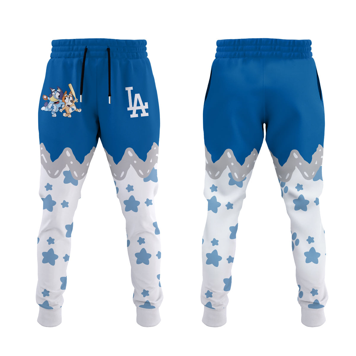 ,Los Angeles Dodgers Hoodie Bluey and Bingo