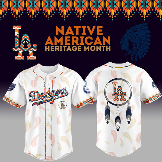 Limited Edition Dodgers x Native American Heritage Night 2025 Jersey-3D Baseball Jersey