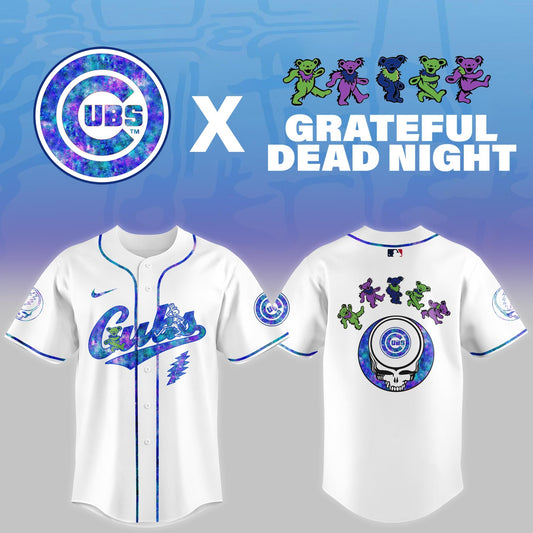Chicago Cubs 2025 Grateful Dead Night Limited Jersey