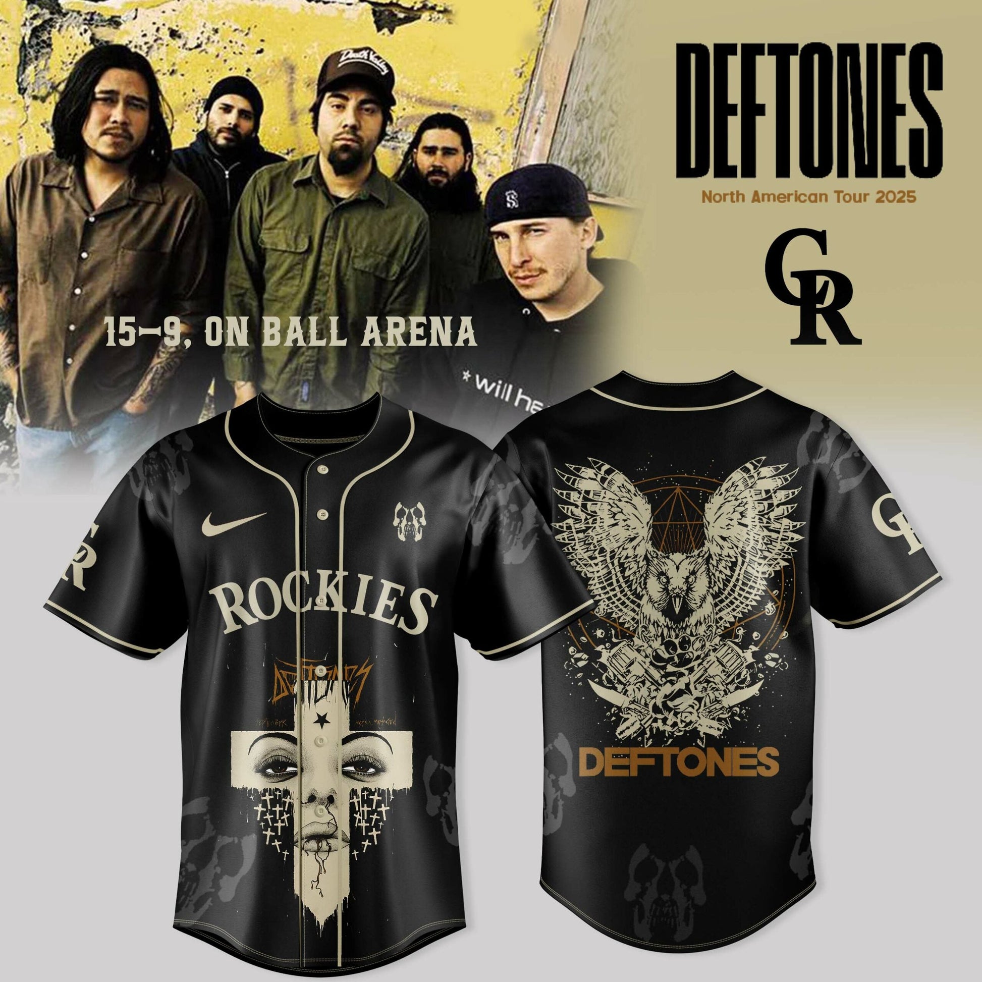 Colorado Rockies X DEFTONES NA TOUR FALL 2025