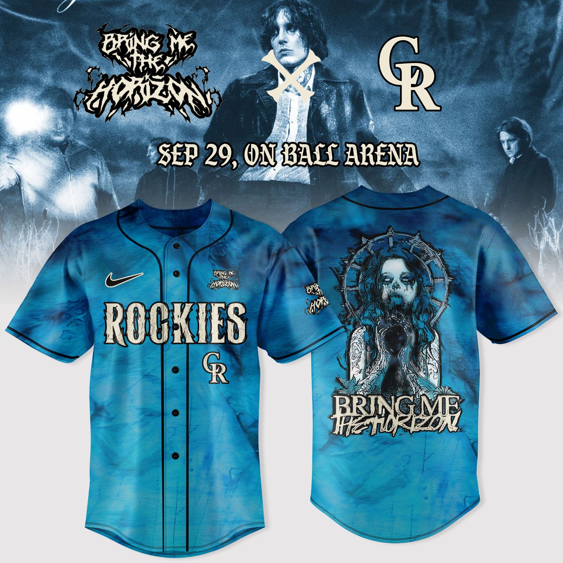 Colorado Rockies x Bring Me The Horizon NA Tour 2025 Merch