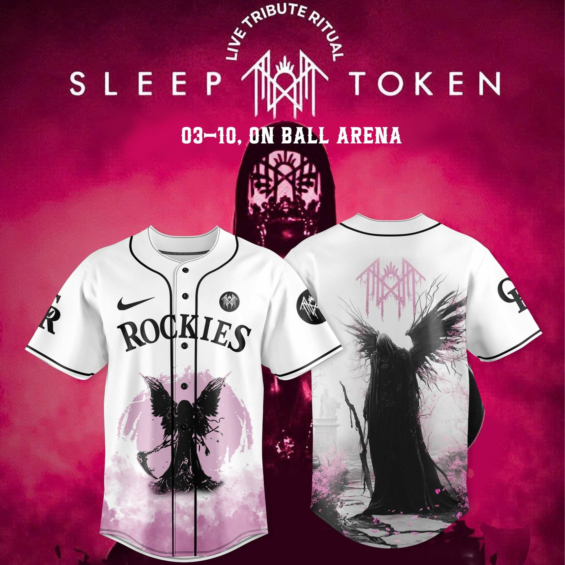 Colorado Rockies x Sleep Token: Even in Arcadia Tour Merch