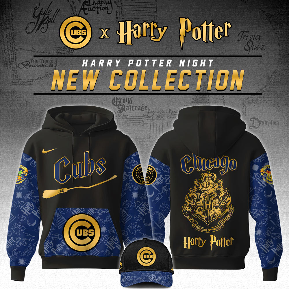Chicago Cubs MLB x Harry Potter Night Game Hoodie Editions Limited