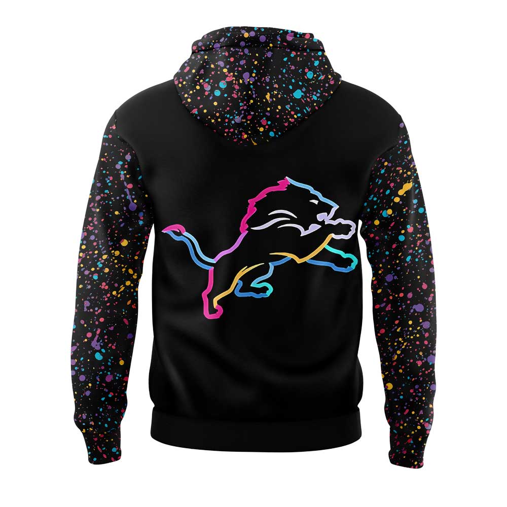 Limited Edition D Lions 2025 NFL Crucial Catch Hoodie