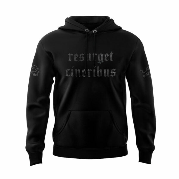 Aidan Hutchinson Black House of Hutch x Detroit Lions Resurget Cineribus Limited Edition Hoodie