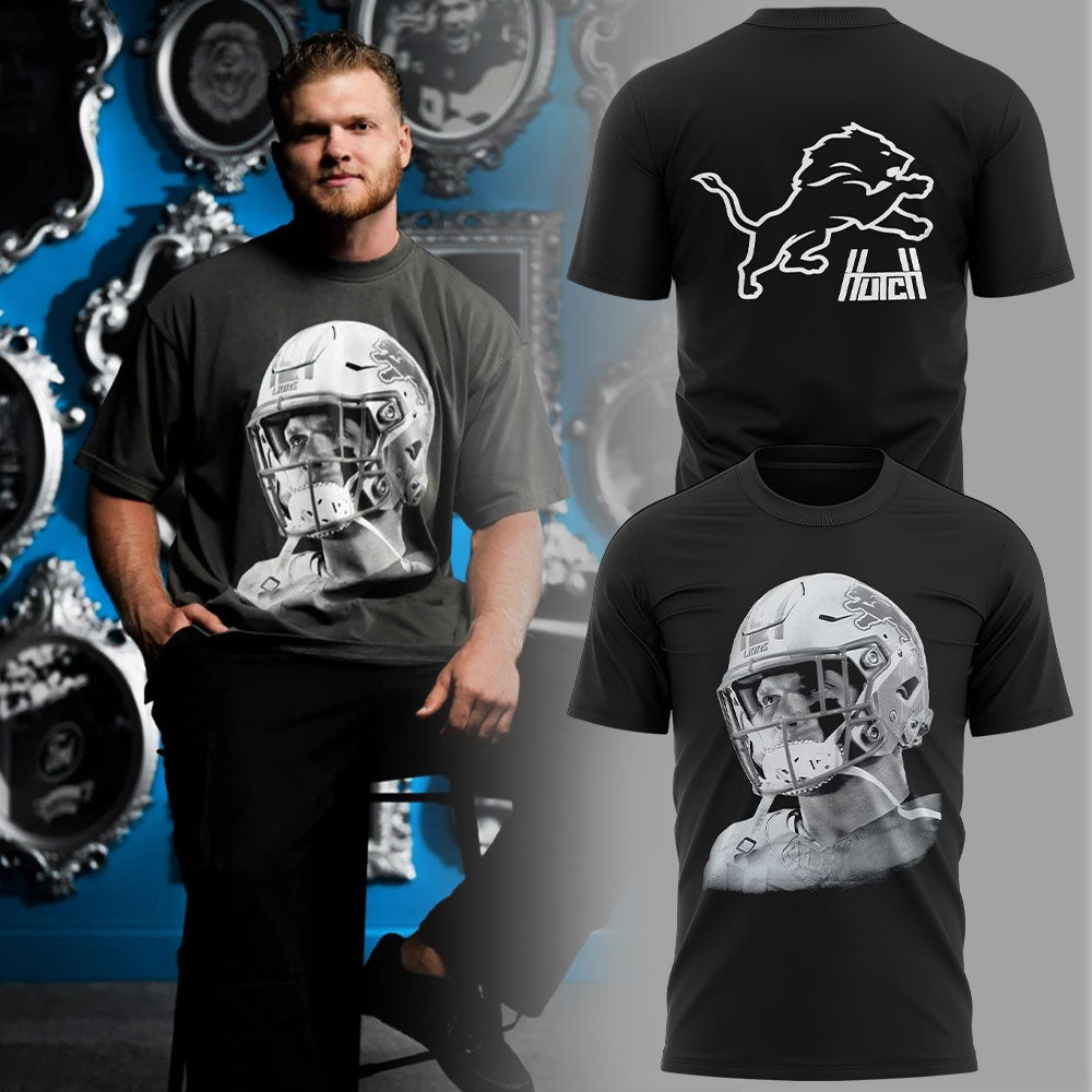 Aidan Hutchinson Charcoal House of Hutch x Detroit Lions Game Face Limited Edition Shirt