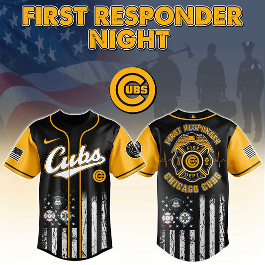 Chicago Cubs MLB x First Responders Night Jersey Limited Edition