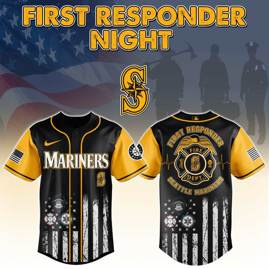 Seattle Mariners MLB x First Responders Night Jersey Limited Edition