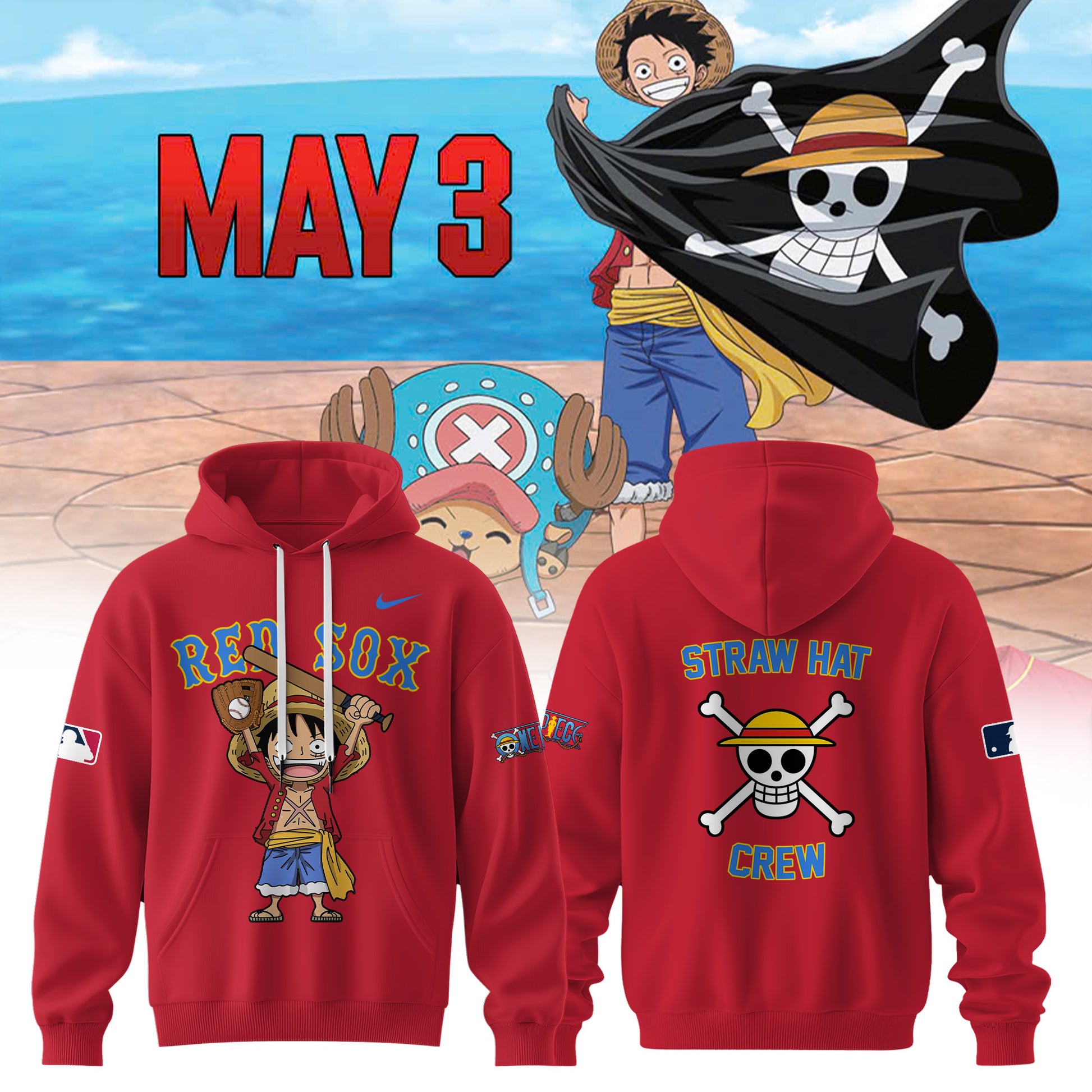 One Piece x Boston Red Sox  Latest Collaboration Collection