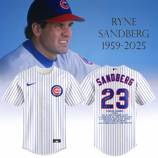 Ryne Sandberg 1959 2025 Jersey Editions Limited White