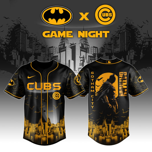 Chicago Cubs x DC Batman Game Night Special Edition Jersey