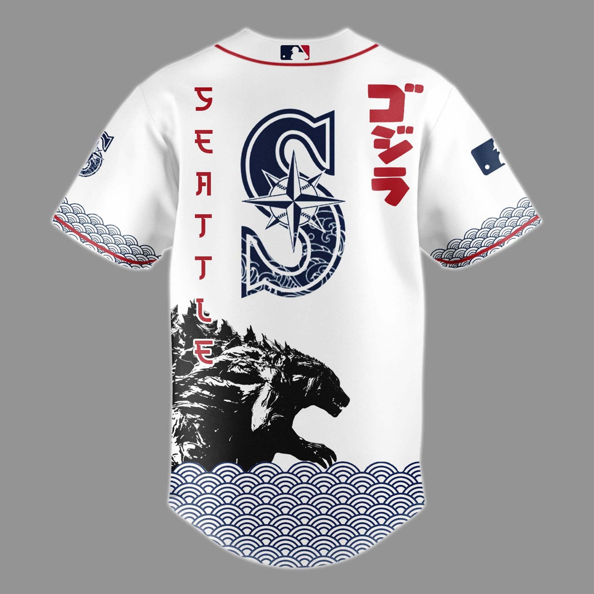 Godzilla x Seattle Mariners Limited Japan Edition Jersey