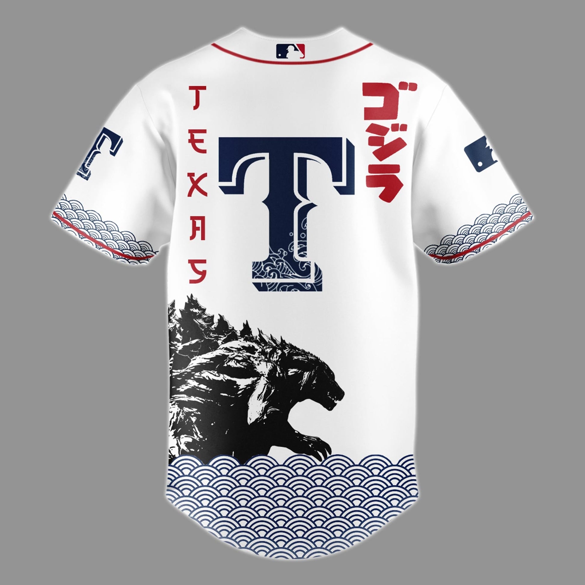Godzilla x Texas Rangers Limited Japan Edition Jersey