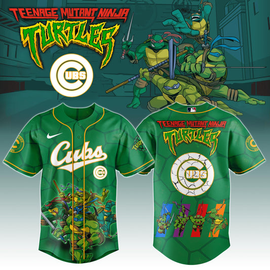 Chicago Cubs MLB x Ninja Turtles Night Game Limited Edition Jersey 2025