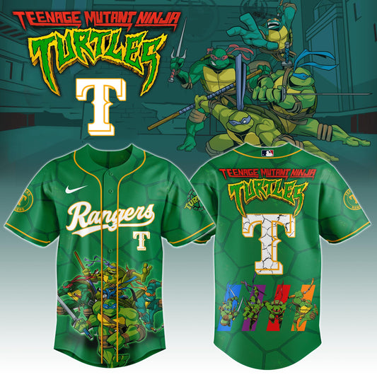 Texas Rangers x Ninja Turtles Night Game Limited Edition Jersey 2025