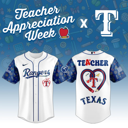 Texas Rangers MLB X Teacher Appreciation Week Edition Jersey 2025