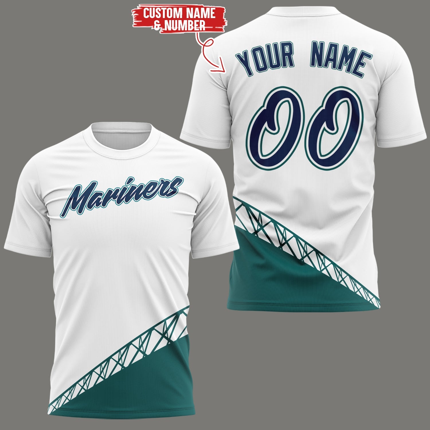 Limited Edition Mariners Custom Tshirt-KC07042502