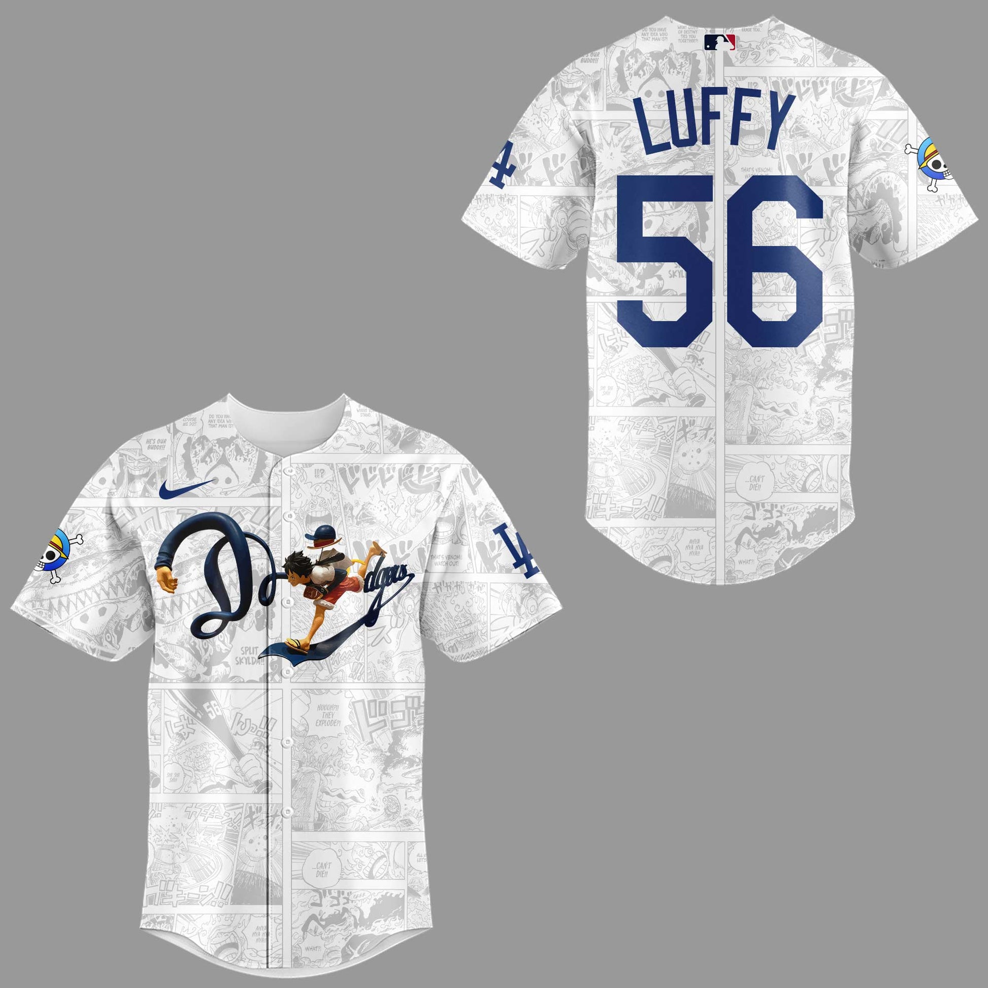 Limited Edition ONE PIECE X DODGERS Jersey-KC07052508