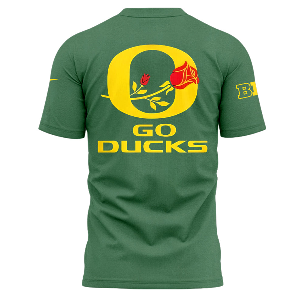 Limited Oregon Ducks Rose Bowl Game TShirt-LL1224241002