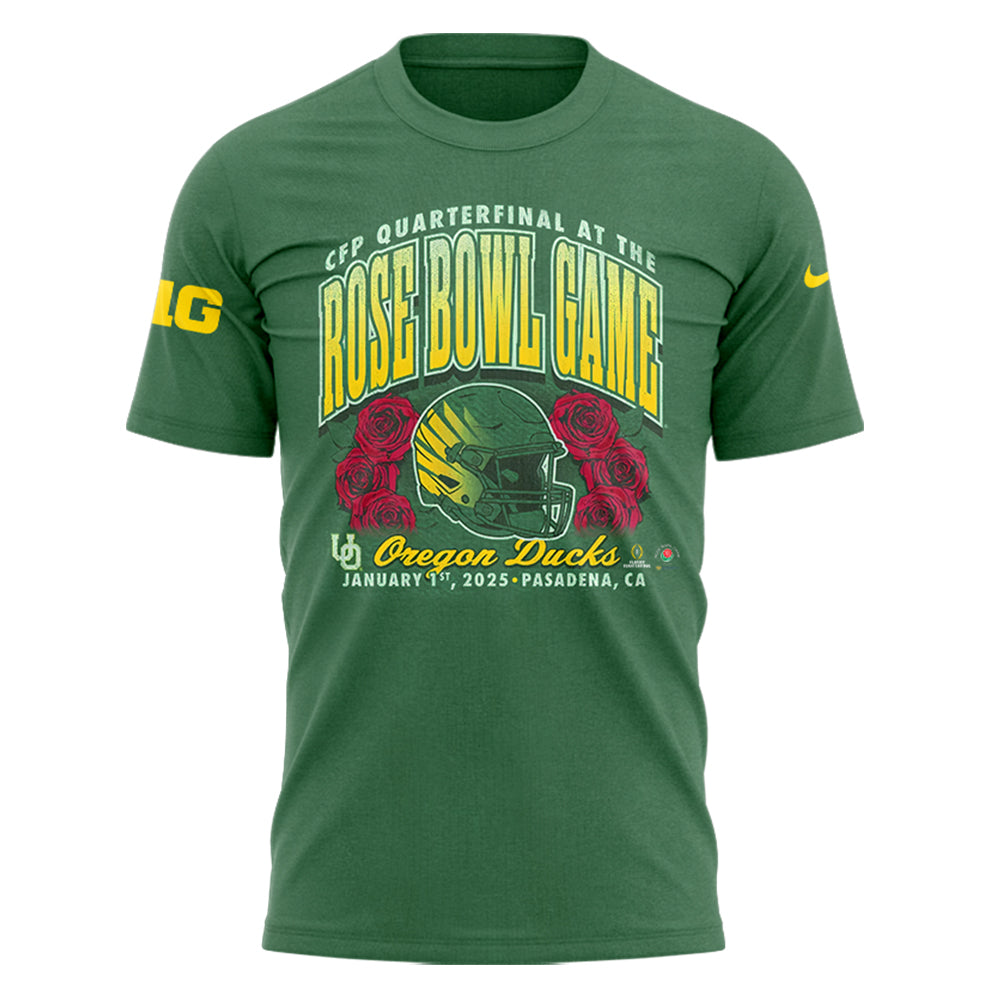 Limited Oregon Ducks Rose Bowl Game TShirt-LL1224241002