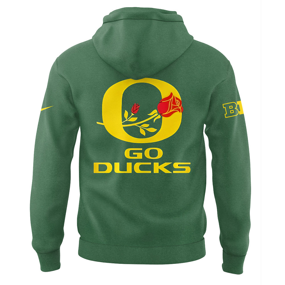 Limited Oregon Ducks Rose Bowl Game Hoodie-LL1224241003
