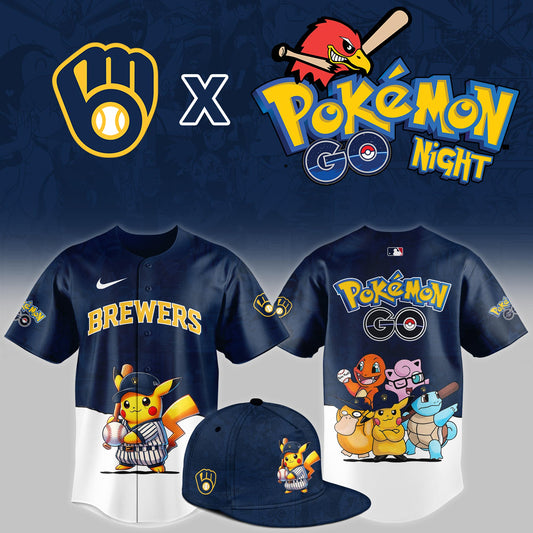 Milwaukee Brewers 2025 Pokémon GO Night Limited Jersey