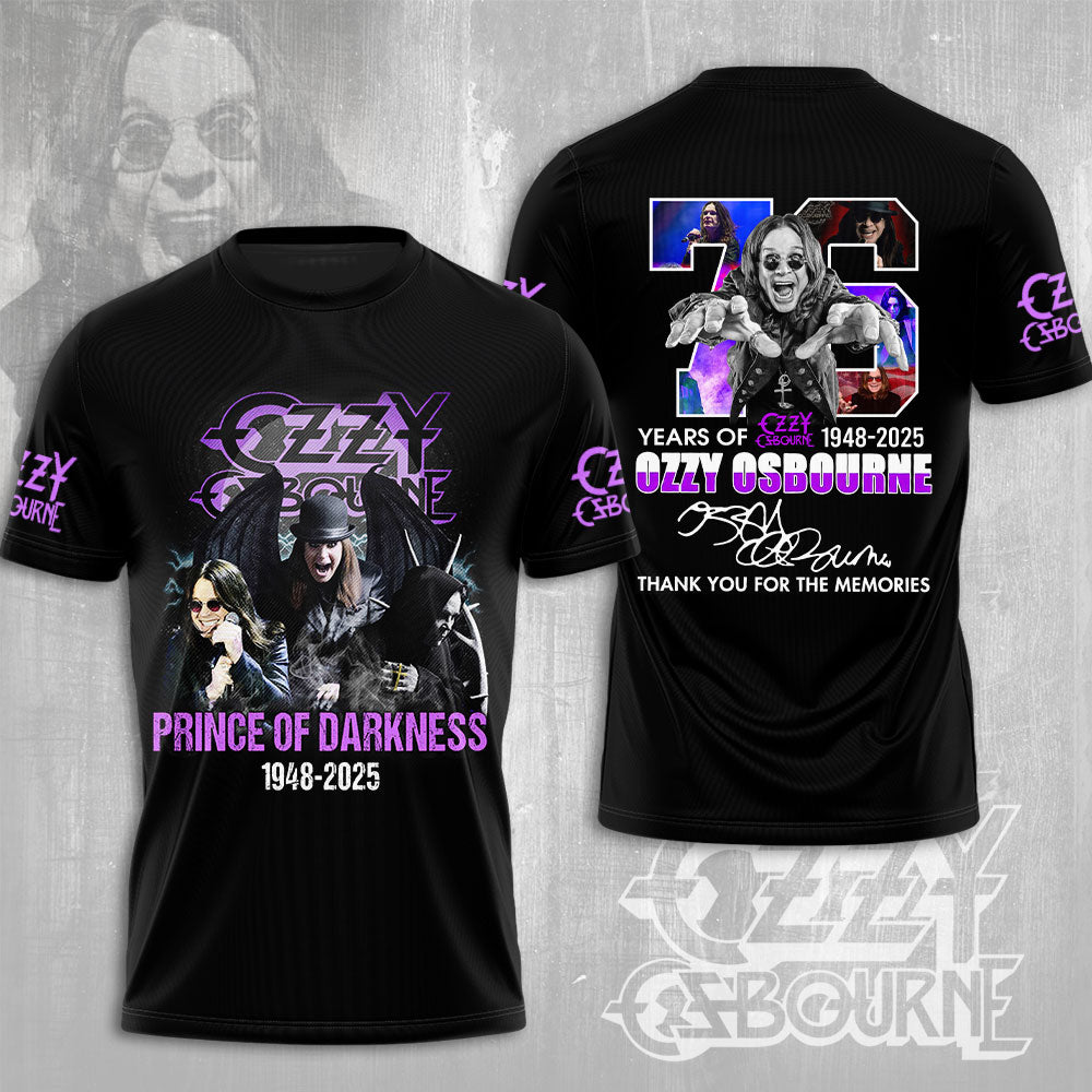R.I.P Ozzy Osbourne Thank You For The Memories Shirt
