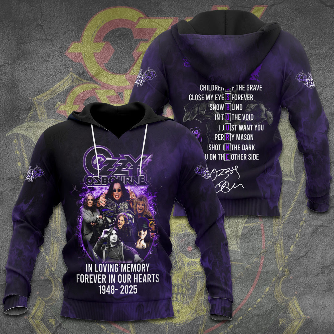 R.I.P Ozzy Osbourne Thank You For The Memories Hoodie