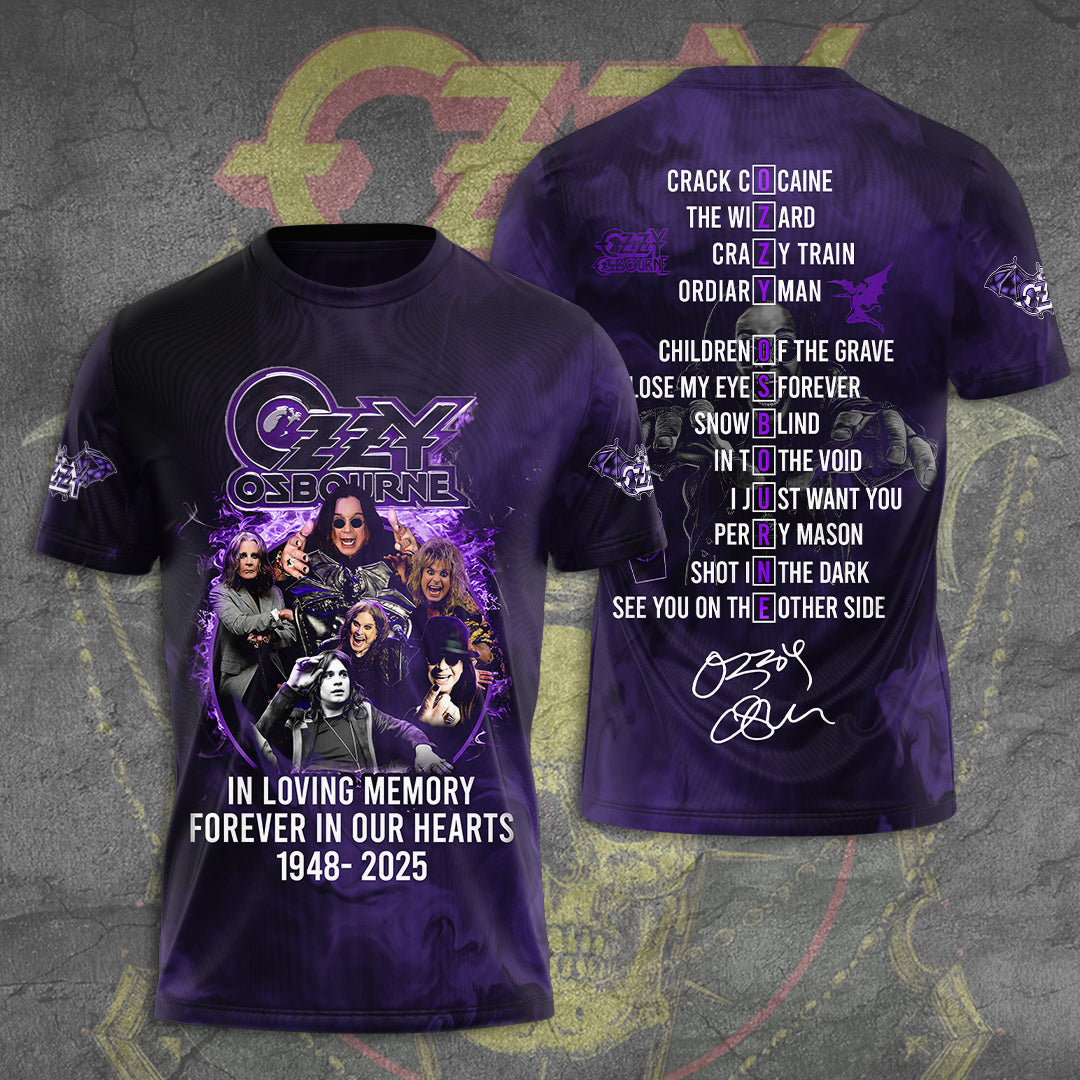 R.I.P Ozzy Osbourne Thank You For The Memories Shirt