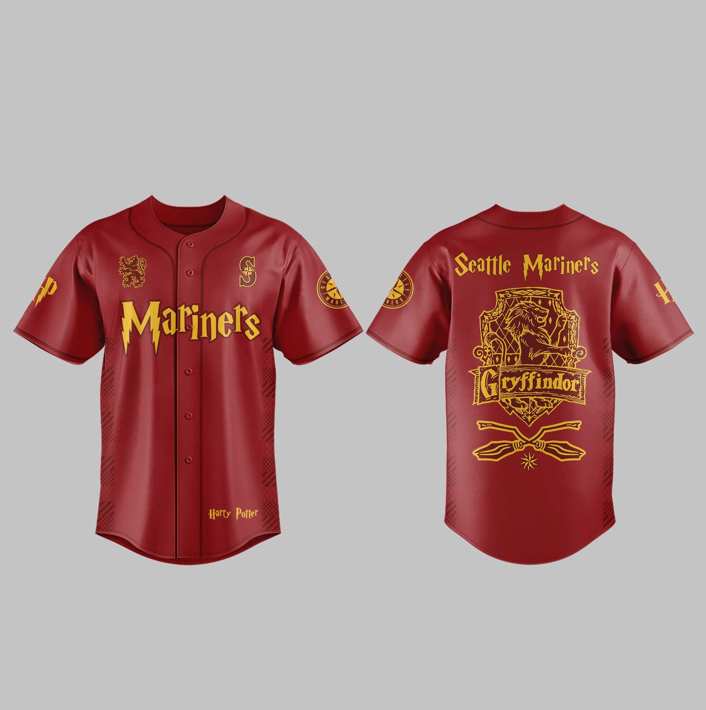Seattle Mariners x Harry Potter Night Gryffindor House Jersey