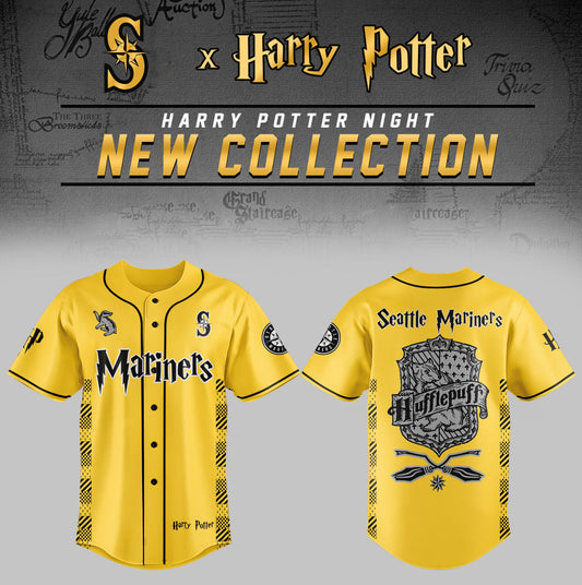 Seattle Mariners x Harry Potter Night Hufflepuff House Jersey