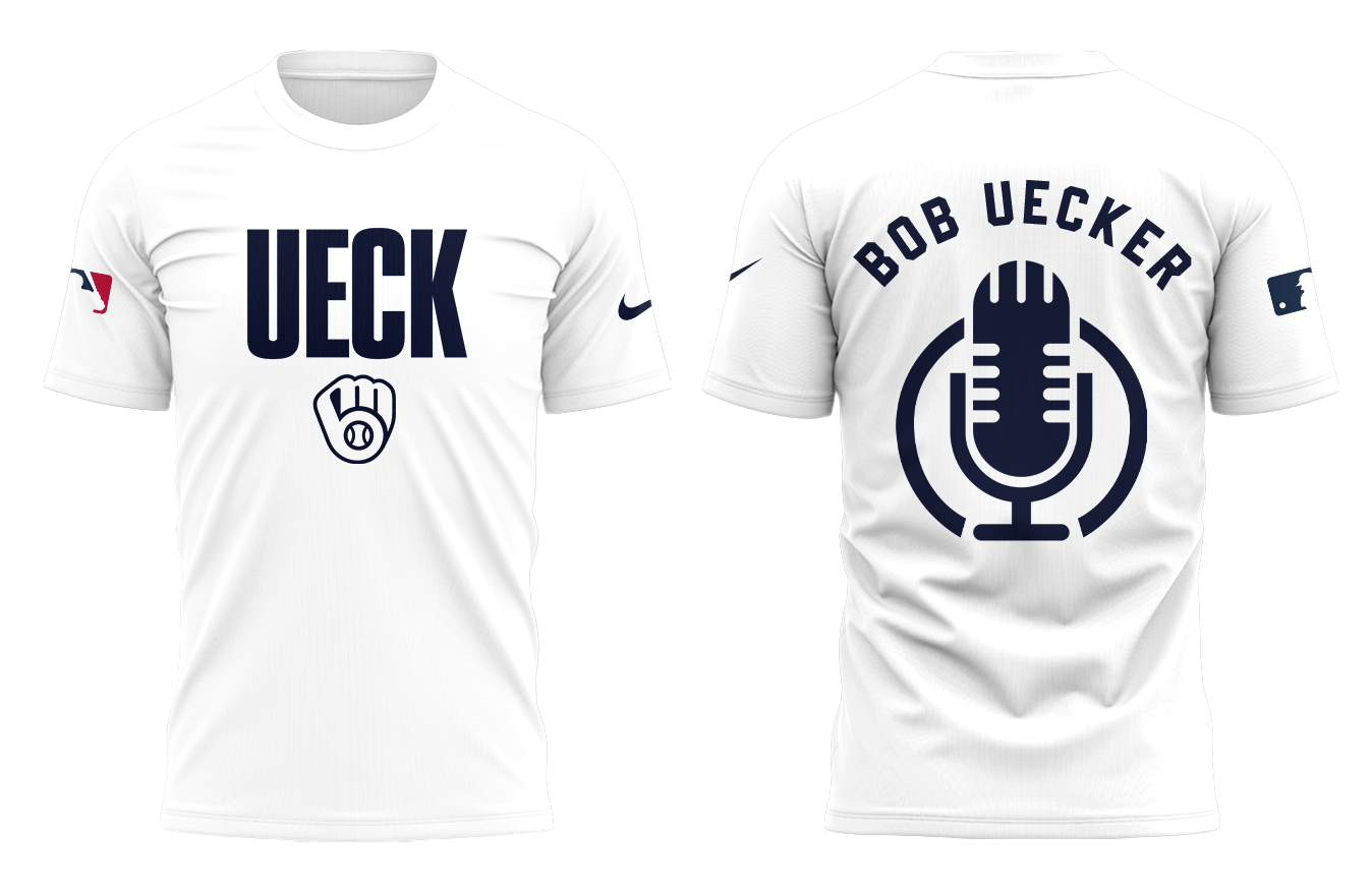 Honoring The Legend, Brewers Baseball Hall of Famer Bob Uecker White TShirt