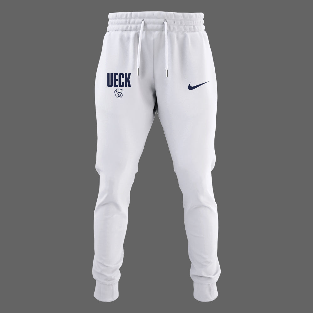 Honoring The Legend, Brewers Baseball Hall of Famer Bob Uecker White Zip Hoodie