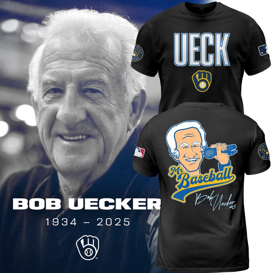 Honoring The Legend, Brewers Baseball Hall of Famer Bob Uecker TShirt